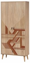 Riidekapp Kalune Design City Flow, 45 x 80 x 190 cm, pruun