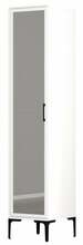 Riidekapp Kalune Design Kumsal R, 47.5 x 40 x 201.4 cm, peegliga, valge