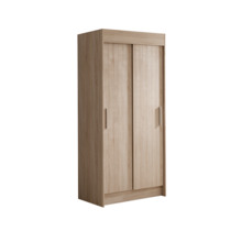 Liugustega riidekapp Adrk Furniture Karien 100, 100 x 60 x 216 cm, sonoma tamm