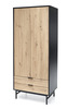 Riidekapp Halmar Murano S-1, artisan tamm / must