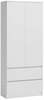 Riidekapp Top E Shop Malwa SS90, 90 x 50 x 180 cm, valge