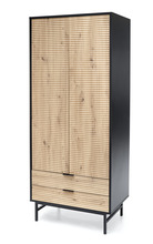 Riidekapp Halmar Murano S-1, artisan tamm / must