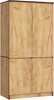 Riidekapp Akord S90 4D CLP, 90 x 51 x 180 cm, pruun/tamm