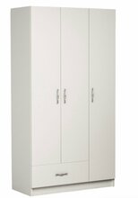 Riidekapp Kalune Design Gabi, 90 x 40 x 170 cm, valge