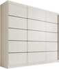 Liugustega riidekapp Adrk Furniture Andy 250, 250 x 215 x 58 cm, valge