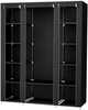 Multifunktsionaalne modulaarne riidekapp Songmics, 175 x 150 cm, must