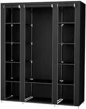 Multifunktsionaalne modulaarne riidekapp Songmics, 175 x 150 cm, must