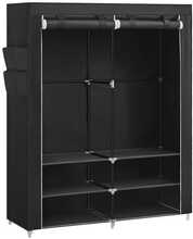 Riidekapp Songmics, riiulitega, 45 x 127 x 176 cm, must
