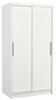 Riidekapp Adrk Furniture Asten 100, liugustega, 58 x 100 x 200 cm, valge