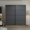 Riidekapp Kalune Design Kale 7163, 52 x 220 x 210 cm, pruun