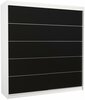 Liugustega riidekapp Adrk Furniture Esteva 200, 200 x 58 x 215 cm, valge/must