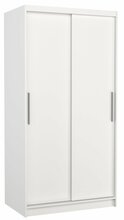 Riidekapp Adrk Furniture Asten 100, liugustega, 58 x 100 x 200 cm, valge
