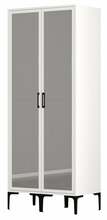 Riidekapp Kalune Design Kumsal RR, 47.5 x 80 x 201.4 cm, peegliga, valge