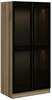 Riidekapp Kalune Design Kale Glass 210, 52 x 90 x 210 cm, tumehall