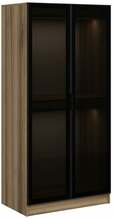 Riidekapp Kalune Design Kale Glass 210, 52 x 90 x 210 cm, tumehall