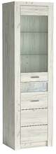 Vitriinkapp Halmar Indianapolis I4, 42 x 56 x 192 cm, valge