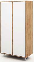 Riidekapp Kalune Design Ajumma, 100 x 52 x 187 cm, tamm/valge