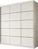 Riidekapp liugustega Adrk Furniture Greta 200, 200 x 58 x 215 cm, valge