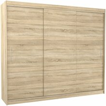 Riidekapp Adrk Furniture Antos SW-ANT-S-250+A435, liugustega, 250 x 58 x 215 cm, sonoma
