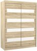 Riidekapp Adrk Furniture Karen, 150 x 58 x 200 cm, tamme värv/valge