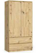 Riidekapp Akord S90, 51 x 90 x 180 cm, pruun