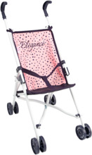 Mini sportlik nukukäru Arias, roosa/tumesinine, 58 cm käepide