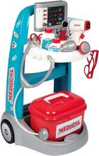 Elektrooniline meditsiinikäru Smoby Electronic Medical Cart, 7600340202, sinine/valge, 16 tarvikut