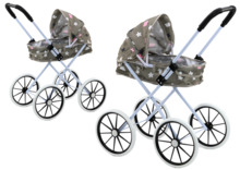 Nukunurk Lean Toys, 70 cm, suurte rataste ja katusega