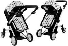Nuku vanker Alice 2in1, must-valge täpiline