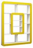 Riiul Kalune Design Orkide, 108.4 x 21.8 x 140 cm, valge/kollane