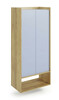 Riidekapp Halmar Mobius 2D, tamm/helesinine
