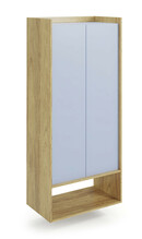 Riidekapp Halmar Mobius 2D, tamm/helesinine