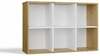 Raamaturiiul Top E Shop Malax Mini 2X3 Artisan, 90 x 30 x 65 cm, tamm/valge