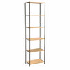 Riiul Home4You Harper, 50 x 30 x 180 cm, saar/must