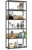 Metallist riiul Akord Akord Loft 80, 80 x 32 x 192 cm, must/tume tamm