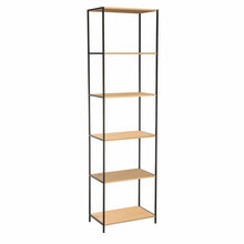 Riiul Home4You Harper, 50 x 30 x 180 cm, saar/must