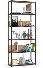 Metallist riiul Akord Akord Loft 80, 80 x 32 x 192 cm, must/tume tamm