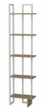 Põrandariiul Kalune Design Alice 875ZNA3615, 45,2 x 21,6 x 180 cm, pruun/valge