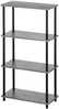 Riiul 4Living Granit, 60 x 30 x 110 cm, must/hall, 4 taset