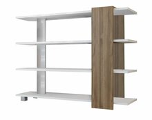 Põrandariiul Kalune Design Nur, 30 x 120 x 90 cm, valge/pruun