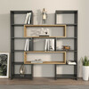 Raamaturiiul Kalune Design Poyraz 875ZNA4626, 22 x 163.5 x 150 cm, tamm/must