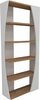 Raamaturiiul Kalune Design Selge 550ARN1641, 23.8 x 63.8 x 150 cm, pruun/valge