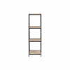 Riiul Actona Seaford, 35 x 37 x 119,5 cm, must/tamm