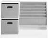 Laste riiul Sobuy KMB76, 80 x 30 x 61 cm, valge/hall