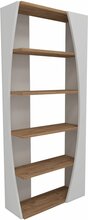 Raamaturiiul Kalune Design Selge 550ARN1641, 23.8 x 63.8 x 150 cm, pruun/valge