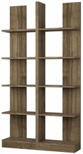 Põrandariiul Kalune Design Ikiz 835PUQ3655, 100 x 25.8 x 187 cm, pähkel, tumepruun