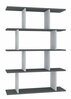 Raamatukapp Kalune Design Harmon, 90 x 25 x 127.4 cm, antratsiit/valge