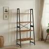 Raamaturiiul Vasagle BCB020B01V1, 63 x 34 x 137 cm, vintage pruun-must