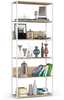 Riiul Akord Loft 80, 32 x 80 x 192 cm, valge/sonoma tamm