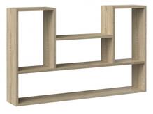 Riputatav raamaturiiul Top E Shop Bilbao 4P, 100 x 16 x 60 cm, sonoma tamm